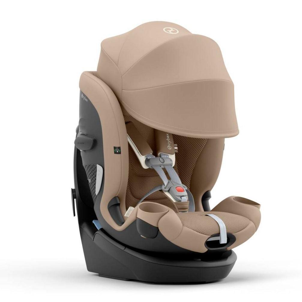 Cybex - Callisto G 360 All-in-One Rotating Car Seat - Sensor Safe - Almond Beige-Convertible Car Seats-Posh Baby