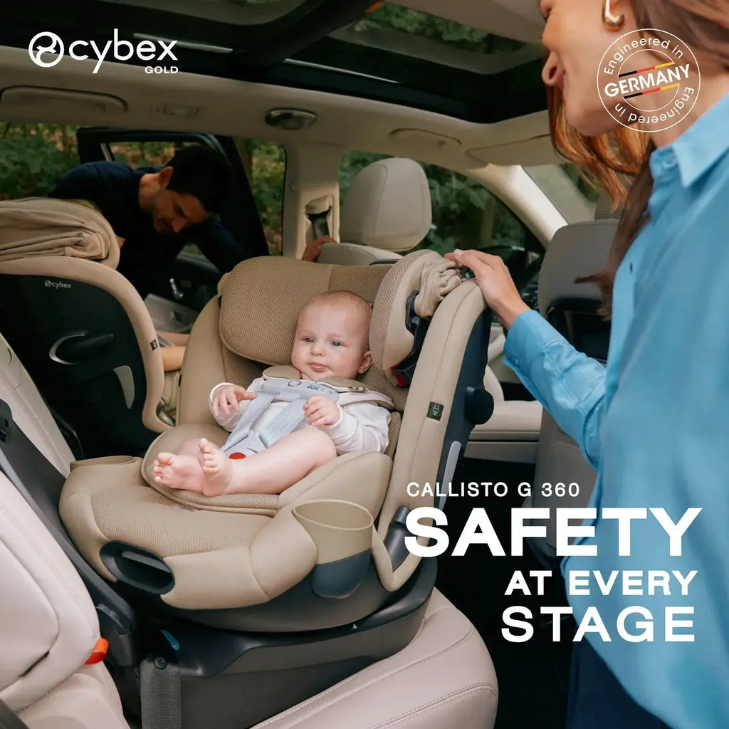 Cybex - Callisto G 360 All-in-One Rotating Car Seat - Sensor Safe - Stormy Blue-Convertible Car Seats-Posh Baby