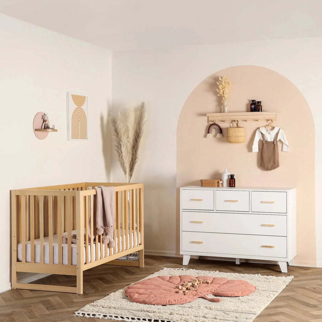 Dadada - Austin 3-in-1 Convertible Crib - Natural-Cribs-Posh Baby