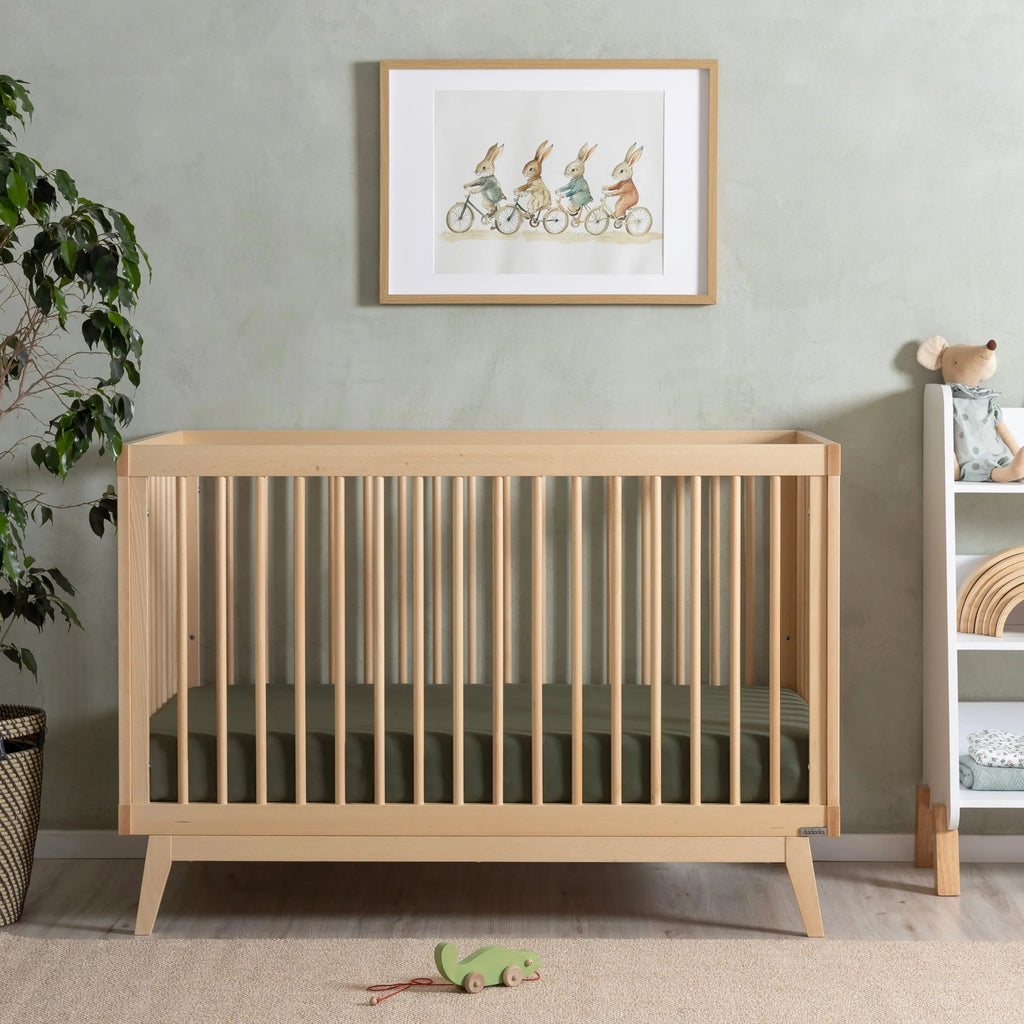 Dadada - Soho 3-in-1 Convertible Crib - Natural-Cribs-Posh Baby