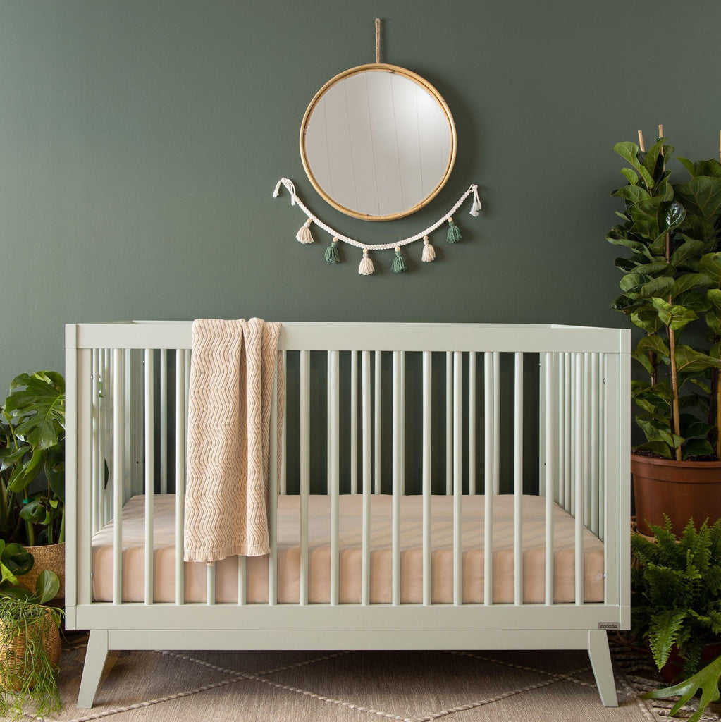 Dadada - Soho 3-in-1 Convertible Crib - Sage-Cribs-Store Pickup-Posh Baby