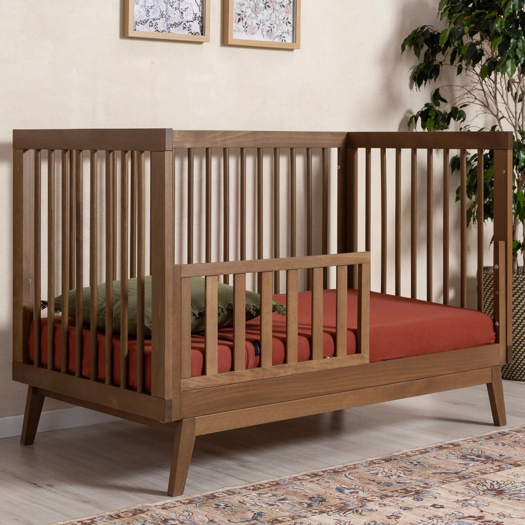 Dadada - Soho 3-in-1 Convertible Crib - Walnut-Cribs-Posh Baby