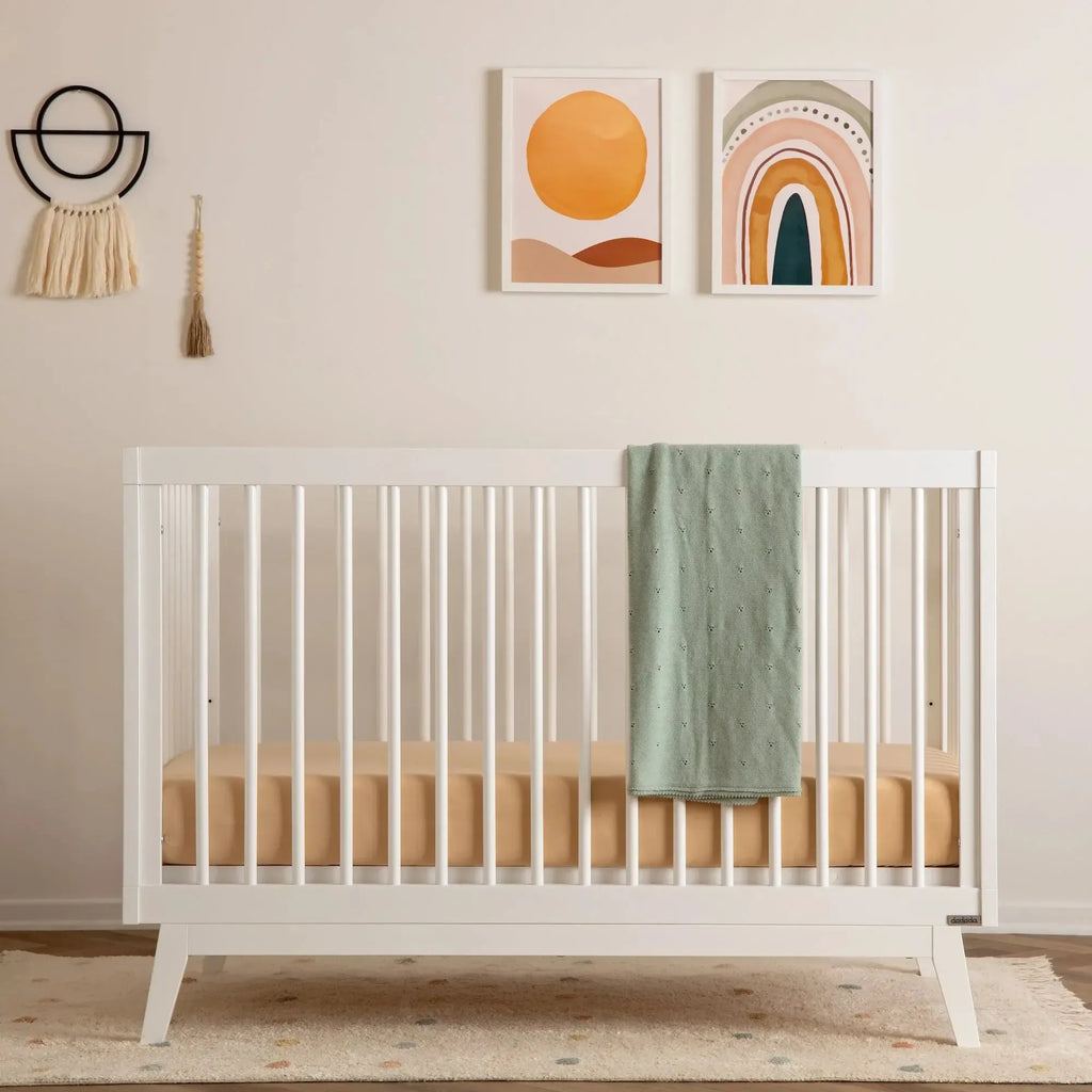 Dadada - Soho 3-in-1 Convertible Crib - White-Cribs-Posh Baby