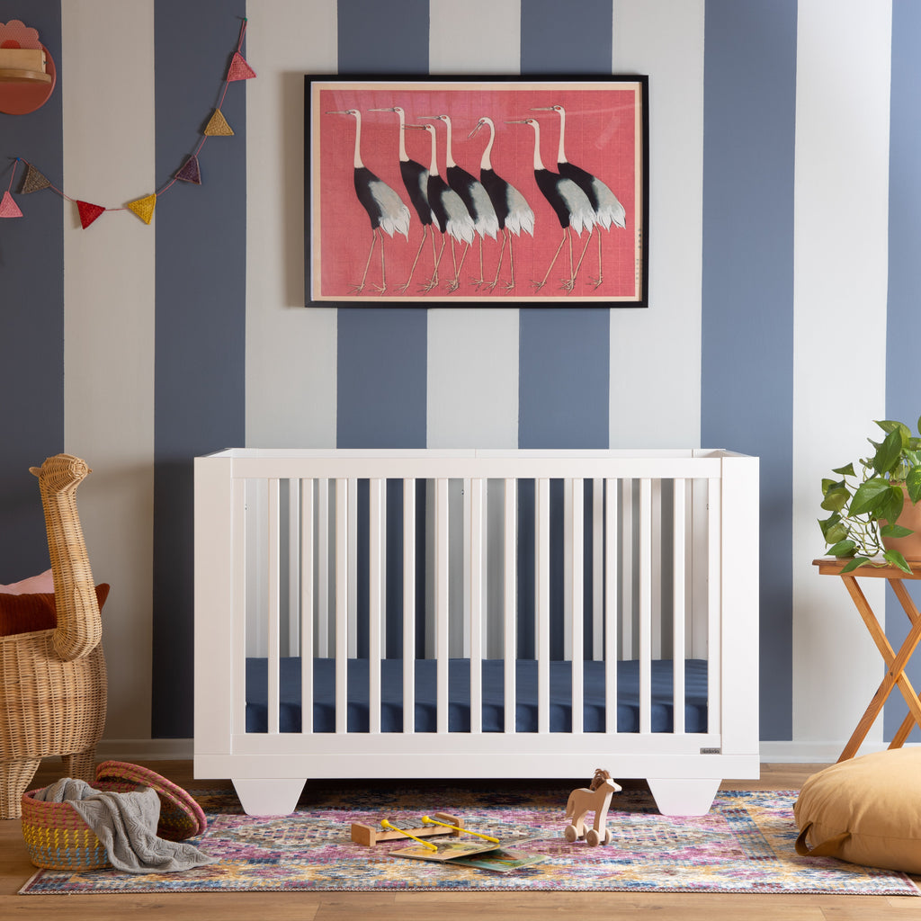 Dadada - Spirit 8-in-1 Convertible Crib - White-Cribs-In-Stock For Pickup-Posh Baby