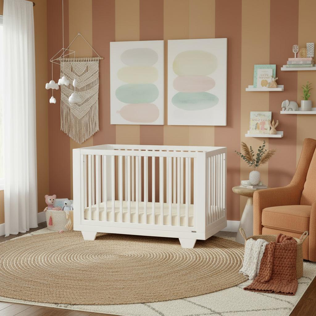 Dadada - Spirit 8-in-1 Convertible Crib - White-Cribs-In-Stock For Pickup-Posh Baby