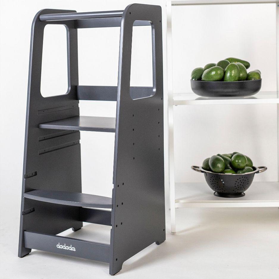 Dadada - Toddler Tower - Graphite-Play Table + Chairs-Posh Baby