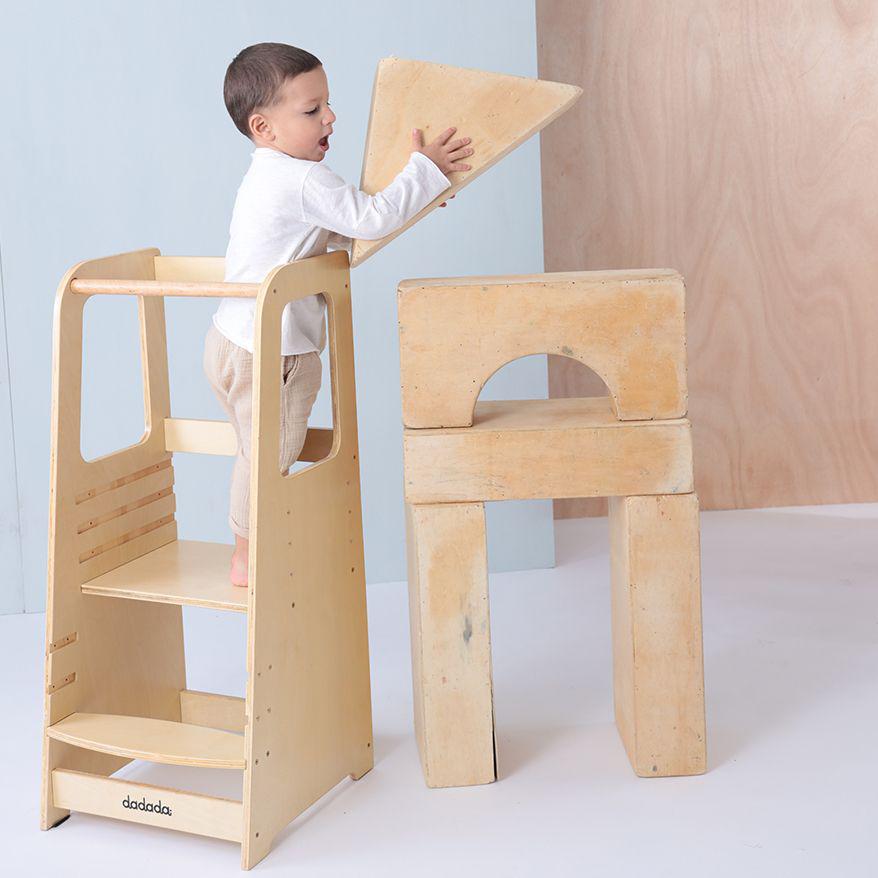 Dadada - Toddler Tower - Natural-Play Table + Chairs-Posh Baby