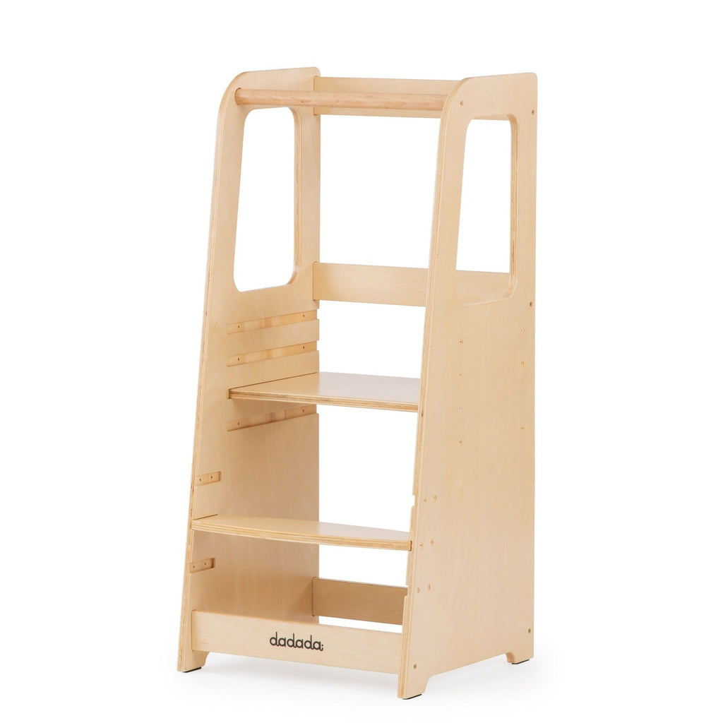 Dadada - Toddler Tower-Play Table + Chairs-Natural-Posh Baby
