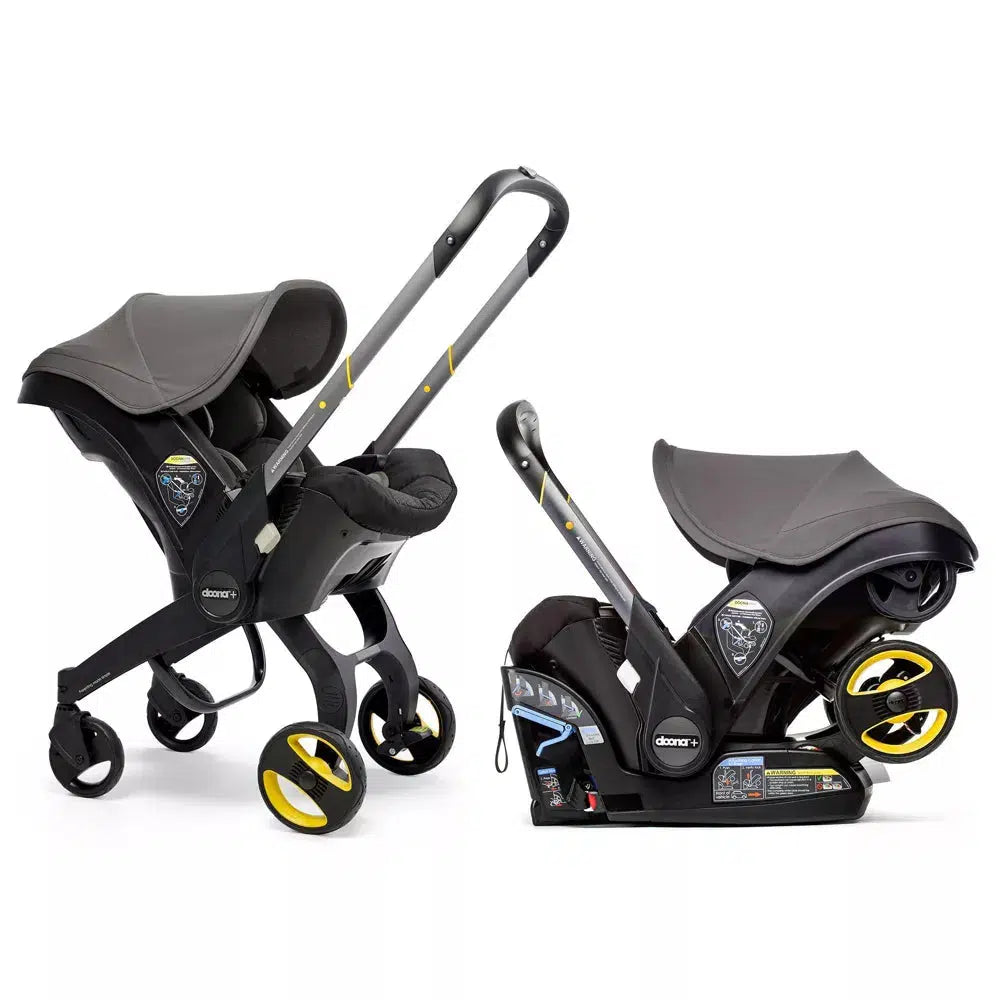 Doona - Infant Car Seat + Stroller + Base - Grey Hound-Infant Car Seats-Posh Baby