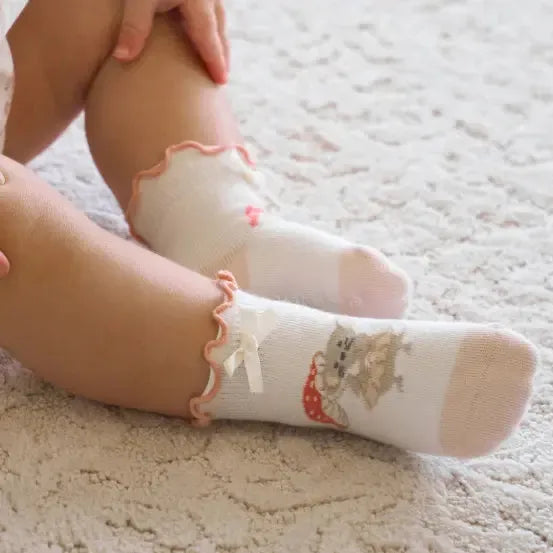 Elegant Baby - Ankle Socks - Magical Mouse (6 Pack)-Socks + Tights-0-12M-Posh Baby