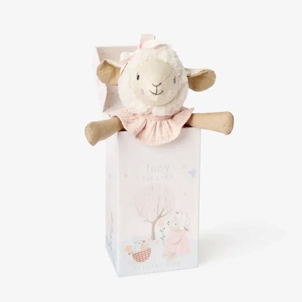 Elegant Baby - Boxed Plush Toy - Lucy The Lamb-Plush-Posh Baby