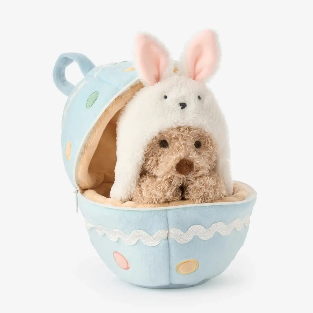 Elegant Baby- Hatchling Egg Plush - Teddy Bear w/ Bunny Hat-Plush-Posh Baby