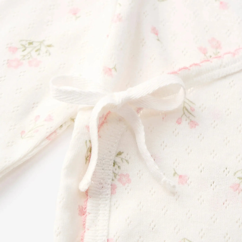 Elegant Baby - Organic Pointelle Take Me Home Set - Folklore Floral-Sets-Newborn-Posh Baby