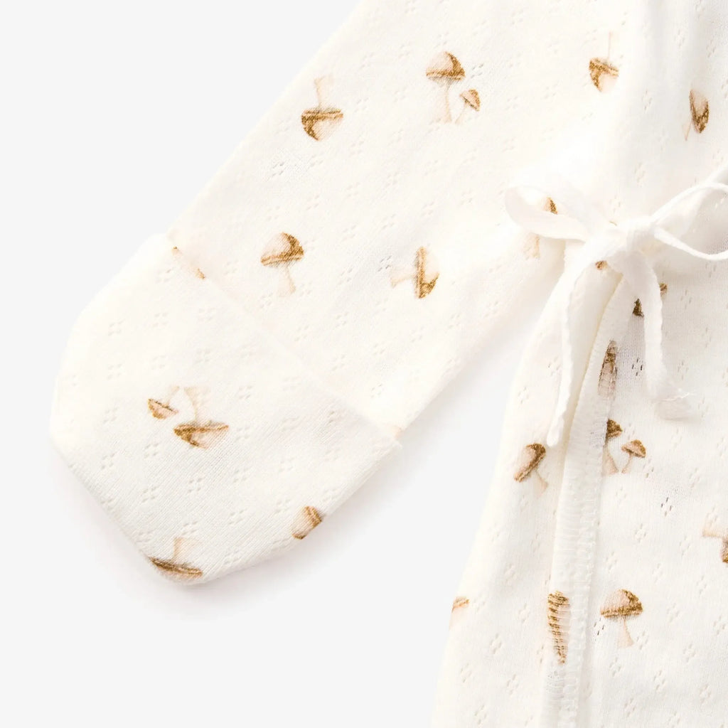 Elegant Baby - Organic Pointelle Take Me Home Set - Forest Mushroom-Sets-Preemie-Posh Baby