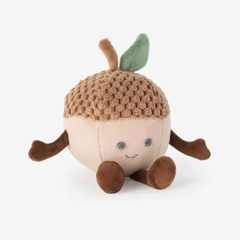 Elegant Baby - Plush Rattle Toy - Acorn (6")-Plush-Posh Baby