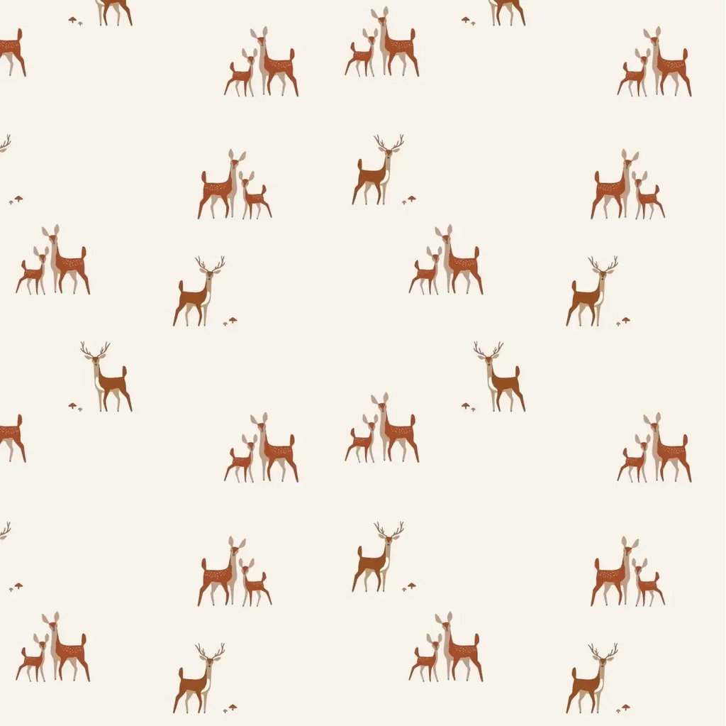 Finn + Emma - Organic Long Sleeve Footie - Deer To My Heart-Footies + Rompers (Basic)-0-3M-Posh Baby