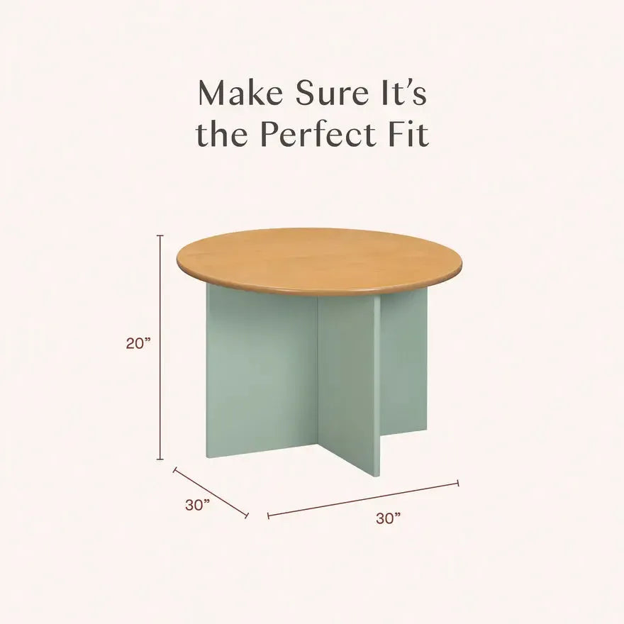 FLOOR MODEL - Babyletto - Nessa Nesting Play Table Set - Sage + Honey-FLOOR MODELS (OFFLINE)-Posh Baby