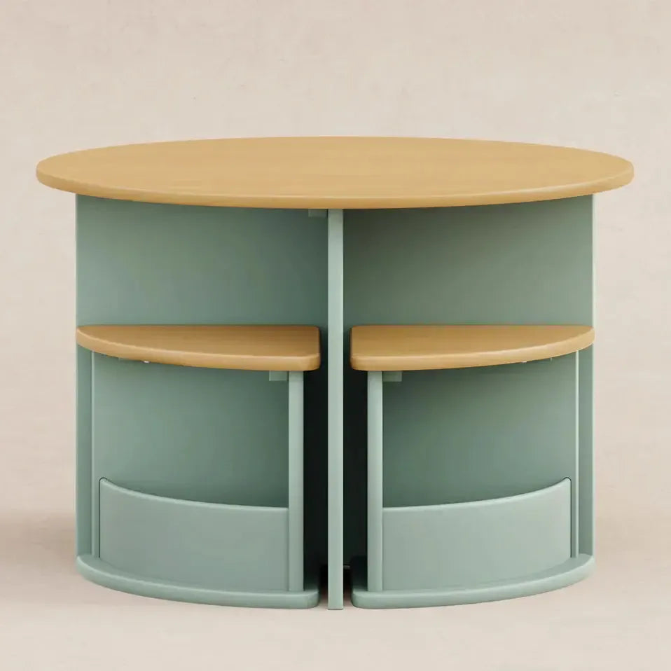 FLOOR MODEL - Babyletto - Nessa Nesting Play Table Set - Sage + Honey-FLOOR MODELS (OFFLINE)-Posh Baby