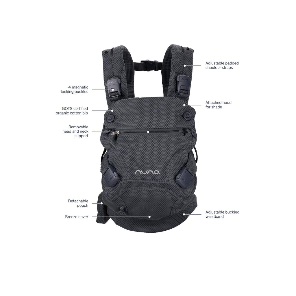 FLOOR MODEL SALE - Nuna - CUDL Clik Baby Carrier - Denim-Baby Carriers-Posh Baby