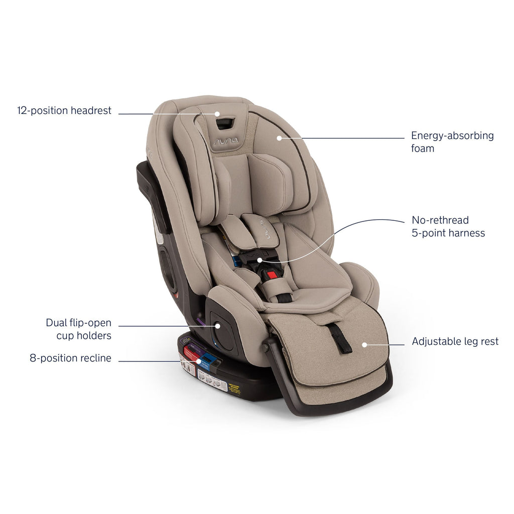 FLOOR MODEL SALE - Nuna - Exec All-in-One Car Seat - Biscotti-Convertible Car Seats-Posh Baby
