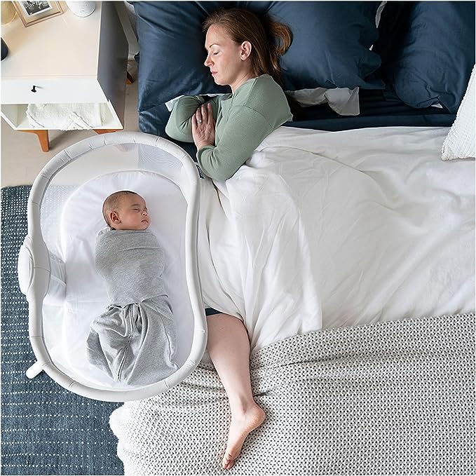 Halo - Bassinest Swivel Sleeper 3.0 - Solid Grey-Bassinets + Cradles-In-Stock For Pickup-Posh Baby