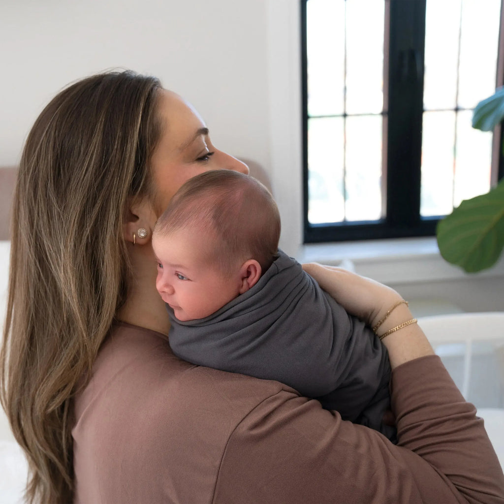 Halo - Super Soft Bamboo Sleepsack Swaddle - 2.0 Tog-2-in-1 Swaddles-Charcoal-0-3M-Posh Baby