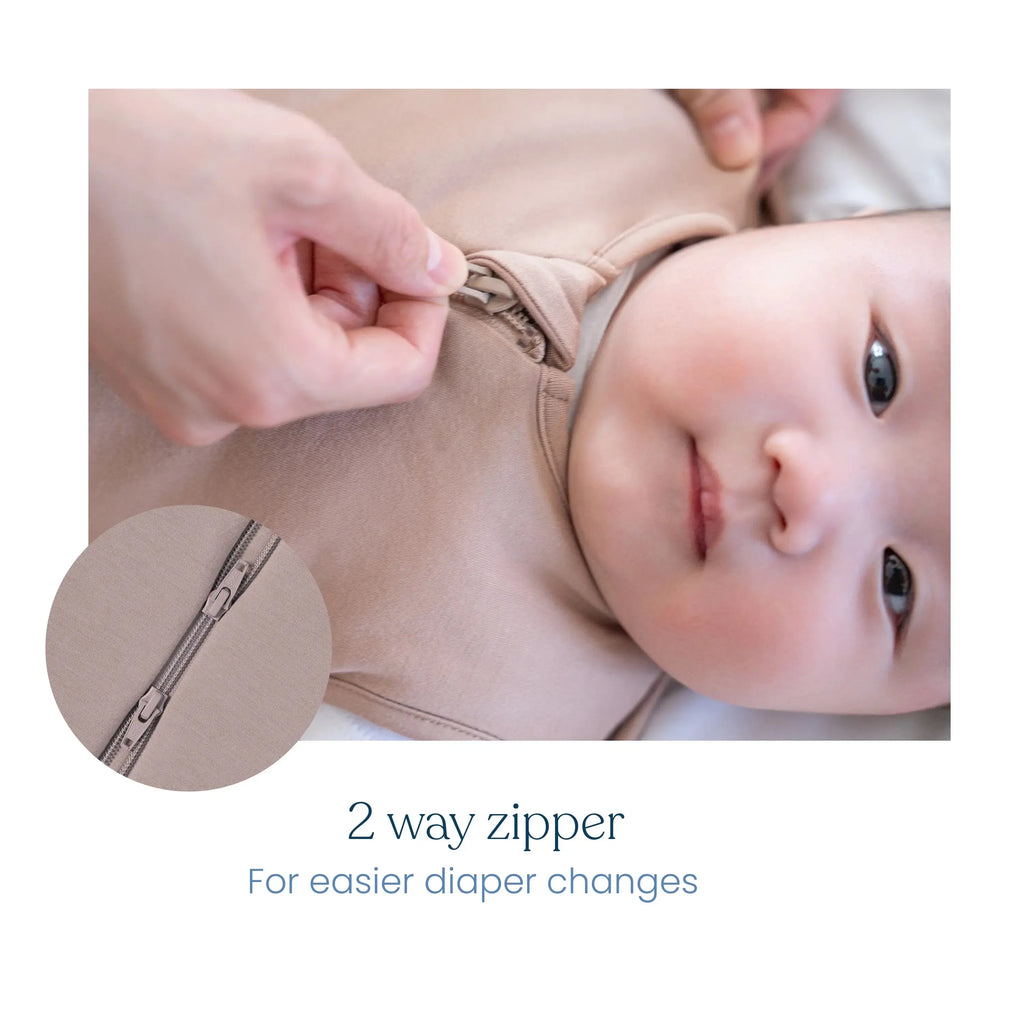 Halo - Super Soft Bamboo Sleepsack Swaddle - 2.0 Tog-2-in-1 Swaddles-Charcoal-0-3M-Posh Baby