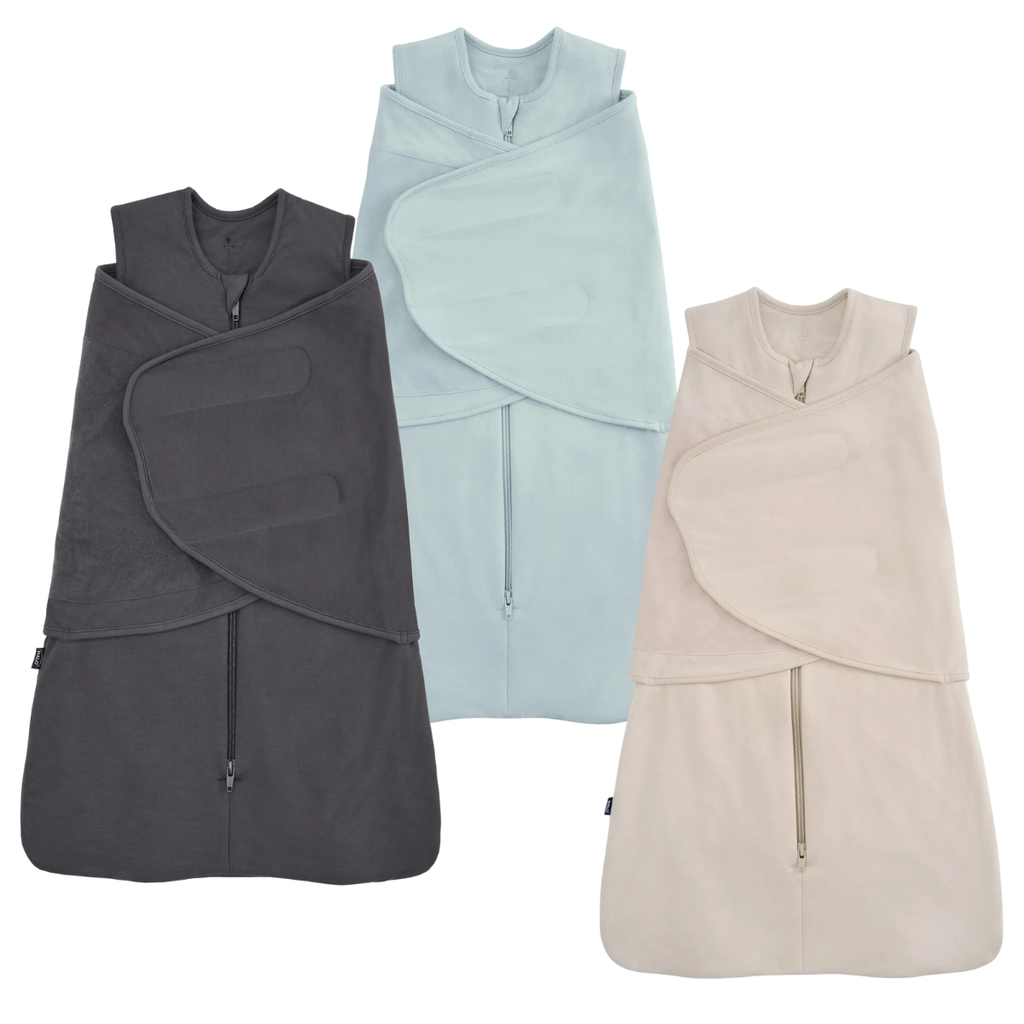 Halo - Super Soft Bamboo Sleepsack Swaddle - 2.0 Tog-2-in-1 Swaddles-Charcoal-0-3M-Posh Baby