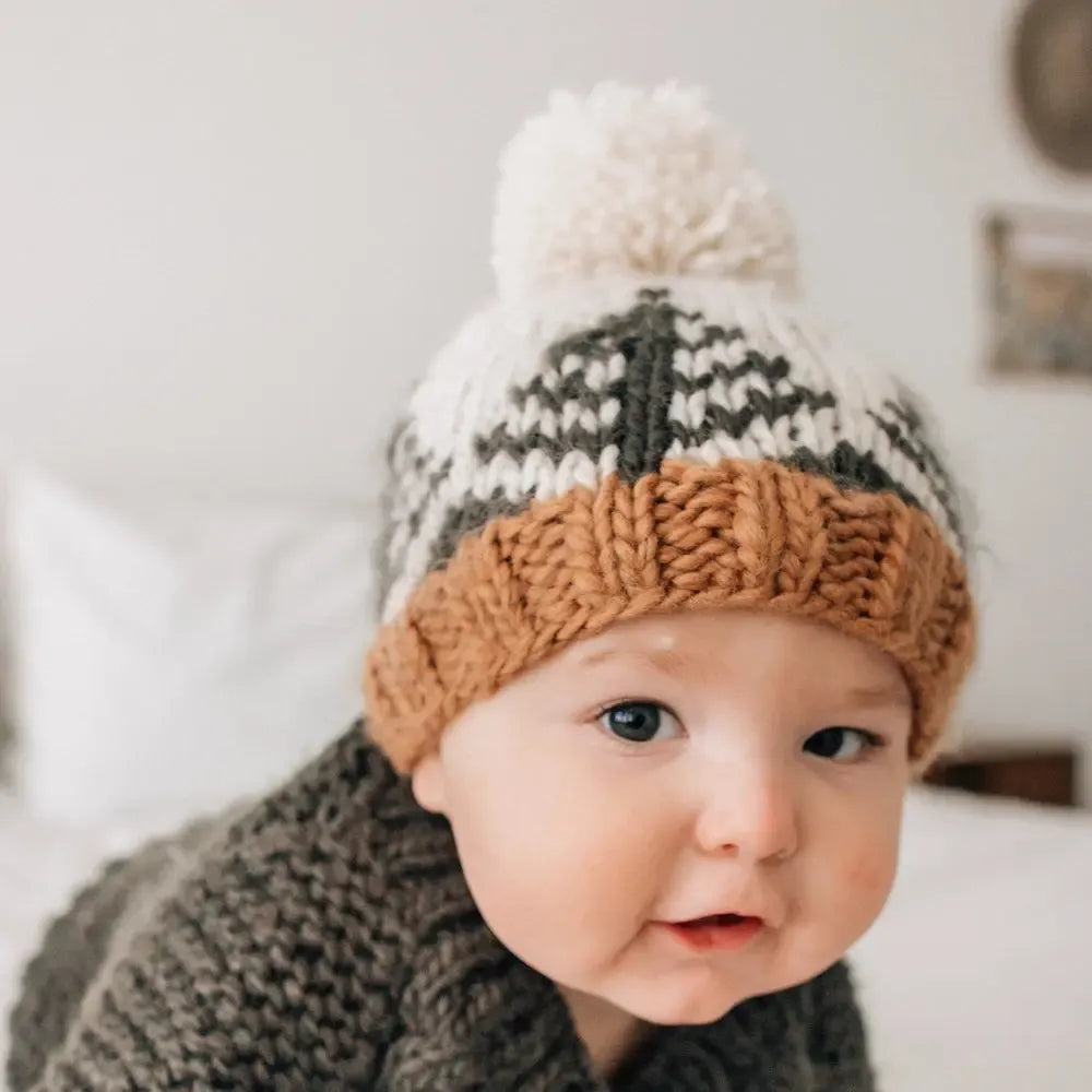 Huggalugs - Knit Beanie - Forest-Hats-XS (Newborn)-Posh Baby