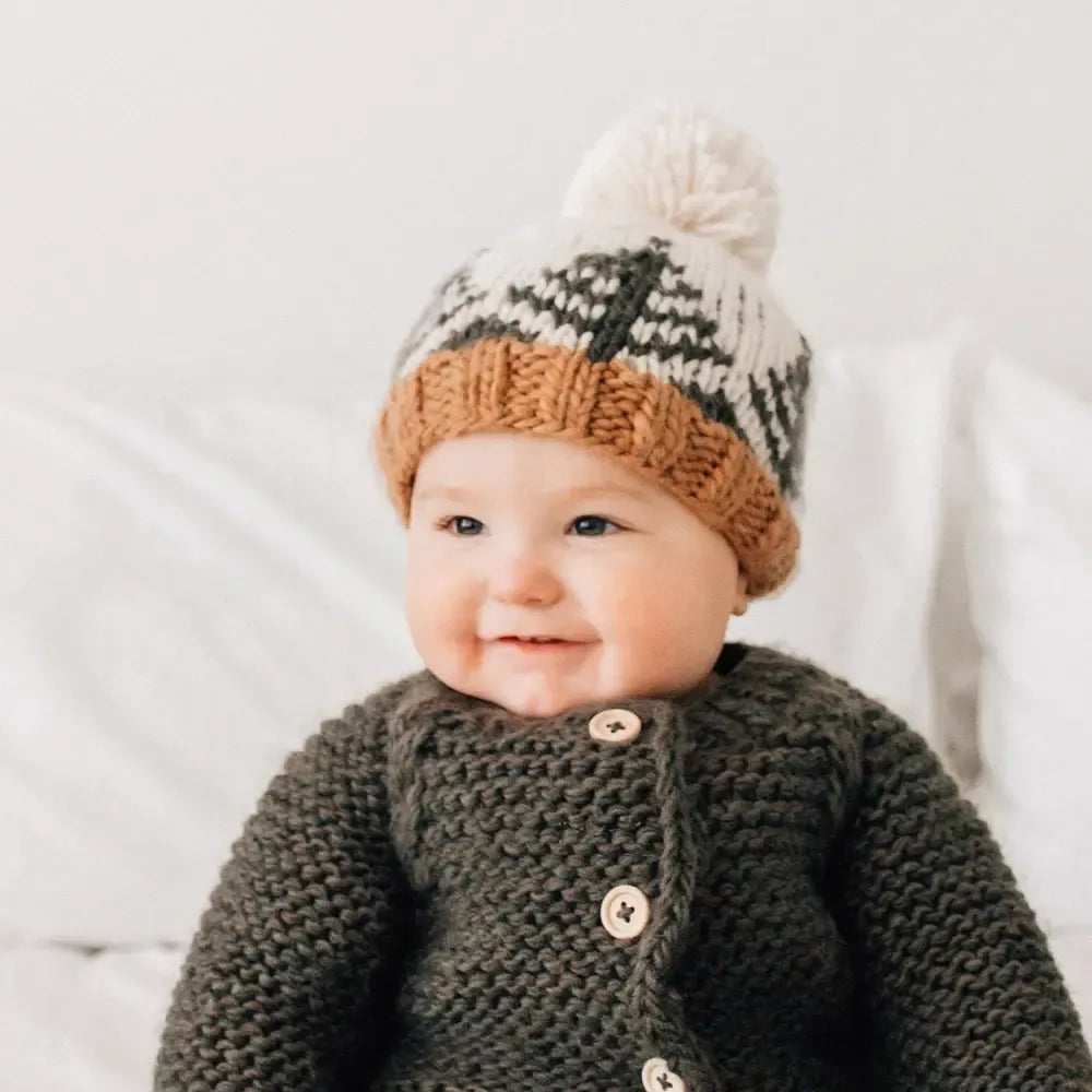Huggalugs - Knit Beanie - Forest-Hats-XS (Newborn)-Posh Baby