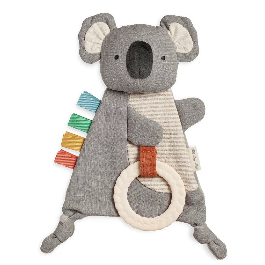 Itzy Ritzy - Bitzy Crinkle Sensory + Teether Toy - Koala-Lovey + Security Blankets-Posh Baby