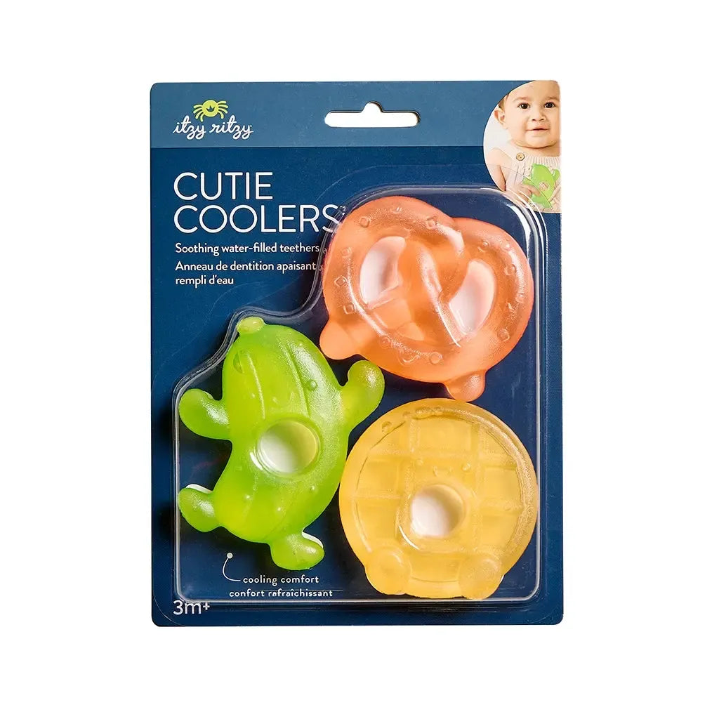Itzy Ritzy - Cutie Coolers - 3 Water Filled Teethers-Rattles + Teething Toys-Foods-Posh Baby