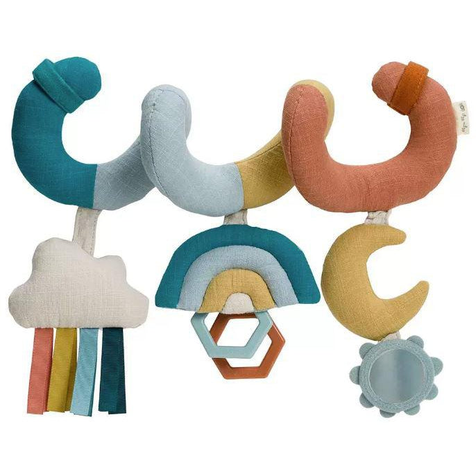 Itzy Ritzy - Spiral Attachable Activity Toy - Rainbow-Attachable Toys-Posh Baby