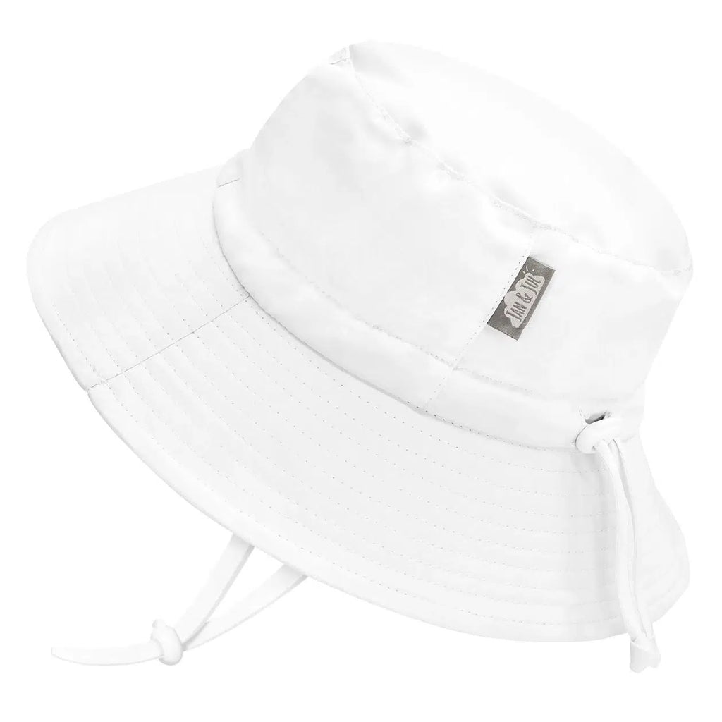 Jan + Jul - Aqua Dry Bucket Hat - White-Hats-0-6M (S)-Posh Baby