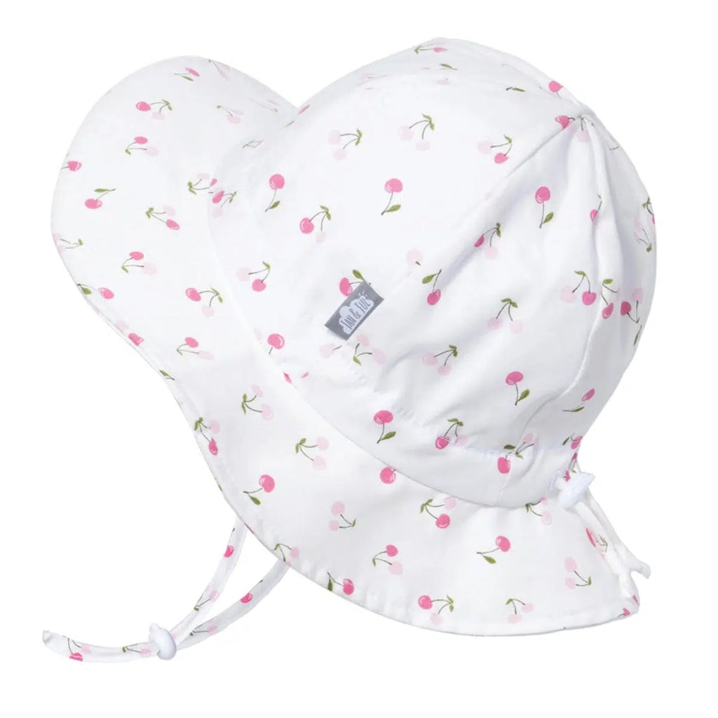 Jan + Jul - Cotton Floppy Sun Hat - Cherries-Hats-0-6M (S)-Posh Baby
