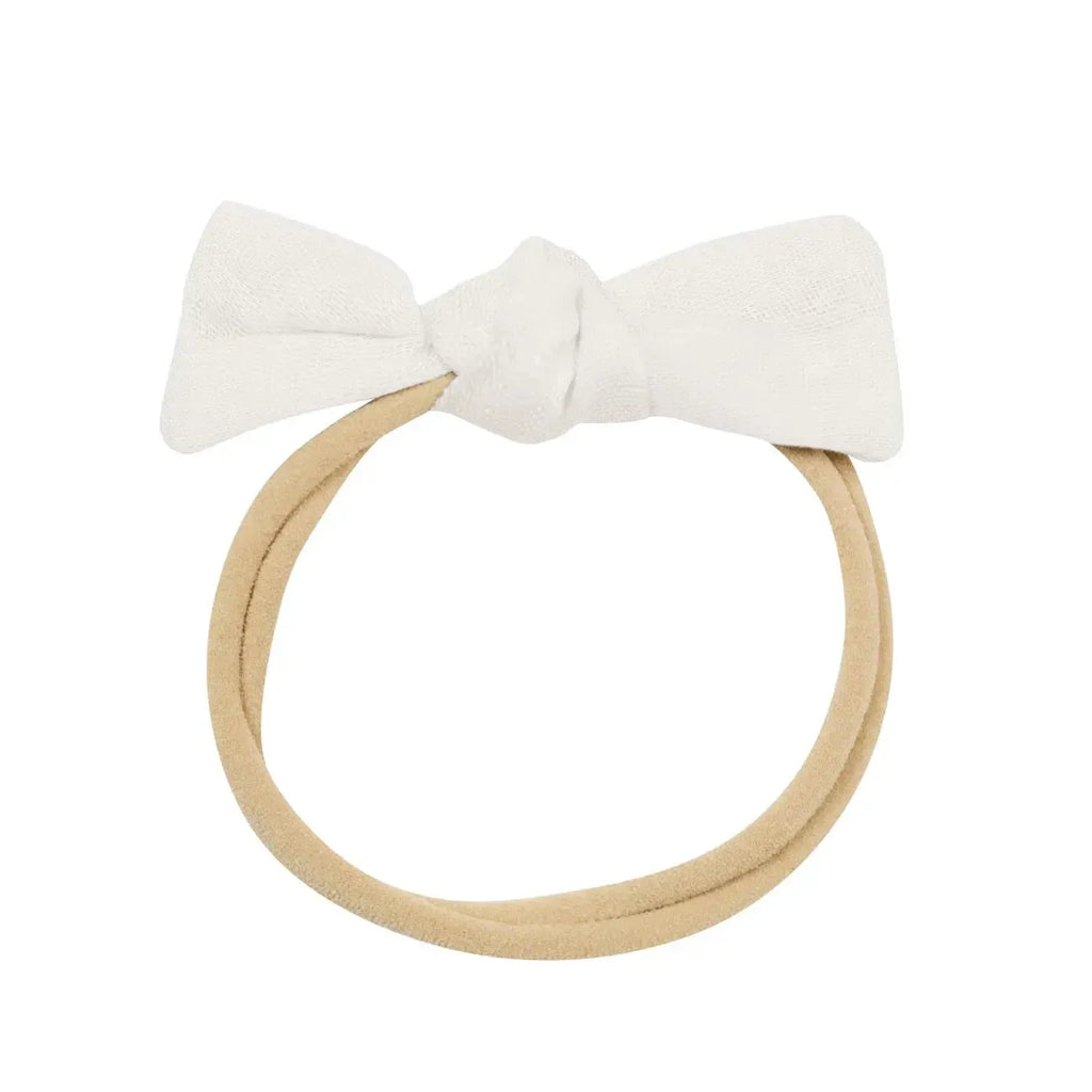 Kyte Baby - Bamboo Muslin Bow-Hair Accessories-Blush-Posh Baby