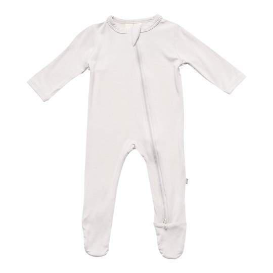 Kyte Baby - Zipper Footie - Oat-Footies + Rompers (Basic)-Newborn-Posh Baby