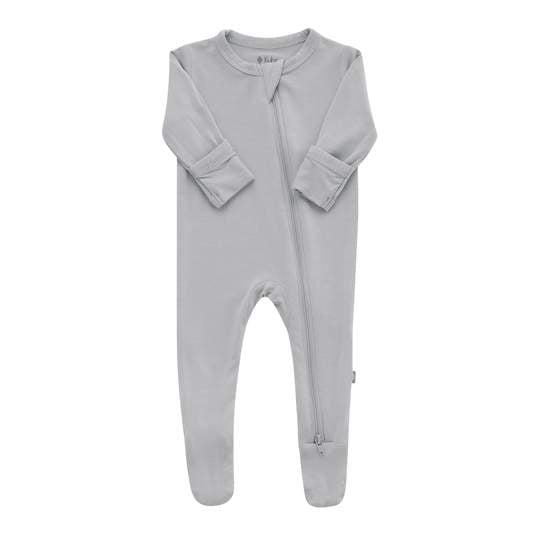 Kyte Baby - Zipper Footie - Storm-Footies + Rompers (Basic)-Newborn-Posh Baby