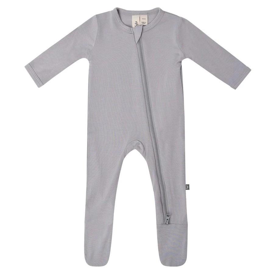 Kyte Baby - Zipper Footie - Storm-Footies + Rompers (Basic)-Newborn-Posh Baby