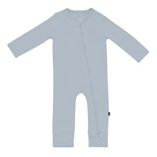 Kyte Baby - Zipper Romper - Fog-Footies + Rompers (Basic)-Newborn-Posh Baby