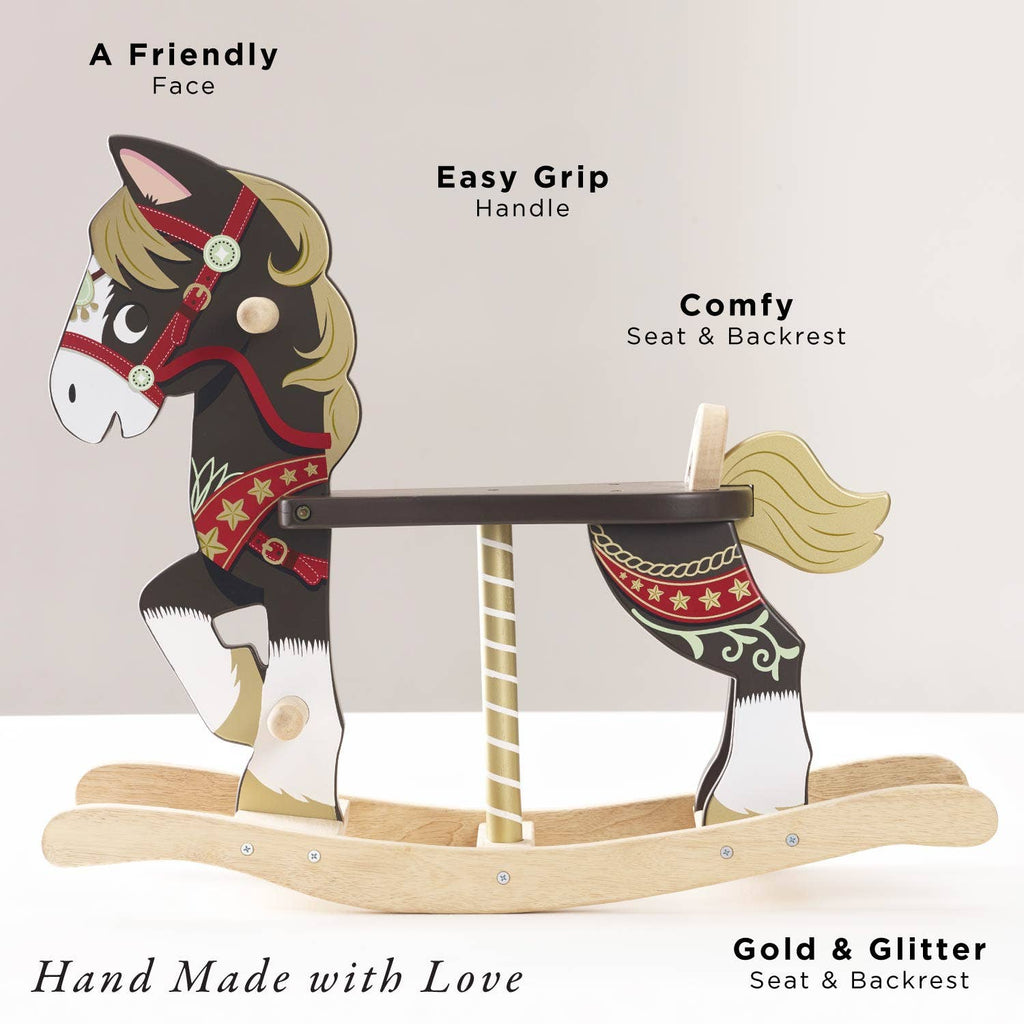 Le Toy Van - Classic Wooden Rocking Horse-Ride-On Toys-Posh Baby