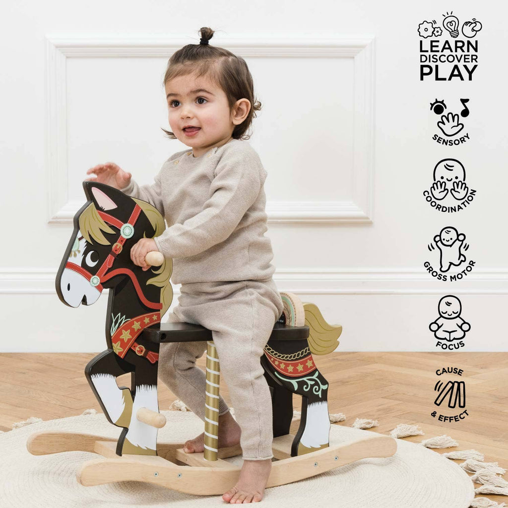 Le Toy Van - Classic Wooden Rocking Horse-Ride-On Toys-Posh Baby