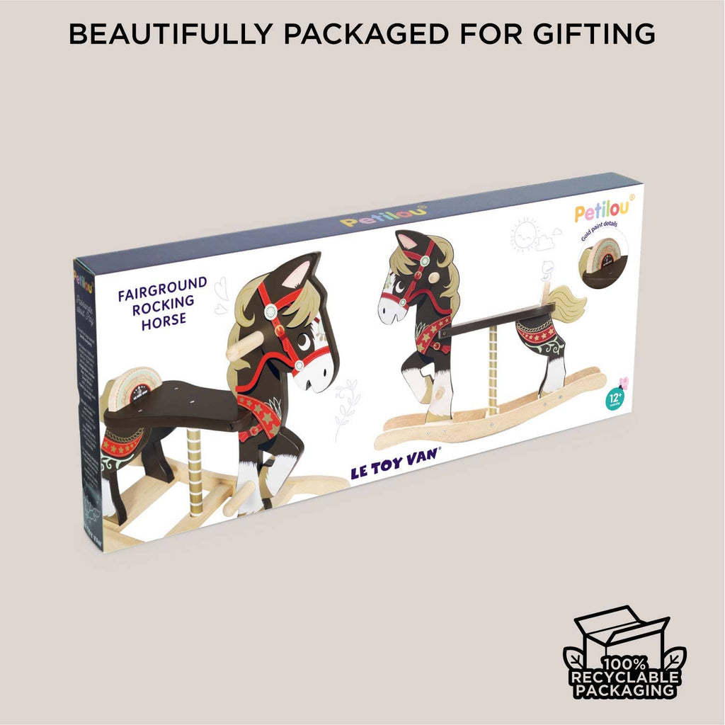 Le Toy Van - Classic Wooden Rocking Horse-Ride-On Toys-Posh Baby