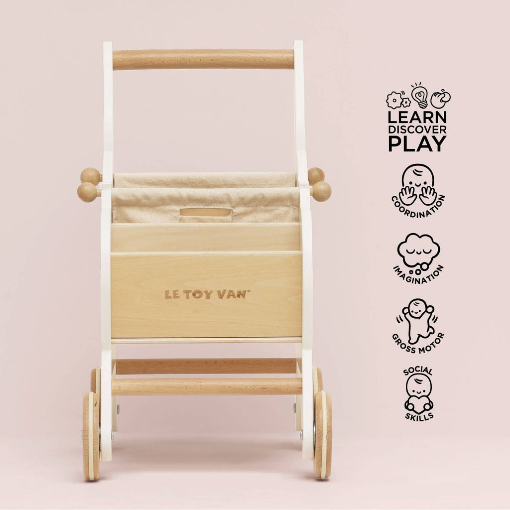Le Toy Van - Shopping Grocery Trolley & Bag-Pretend Play-Posh Baby