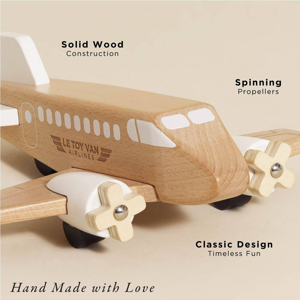 Le Toy Van - Wooden Toy Plane-Pretend Play-Posh Baby