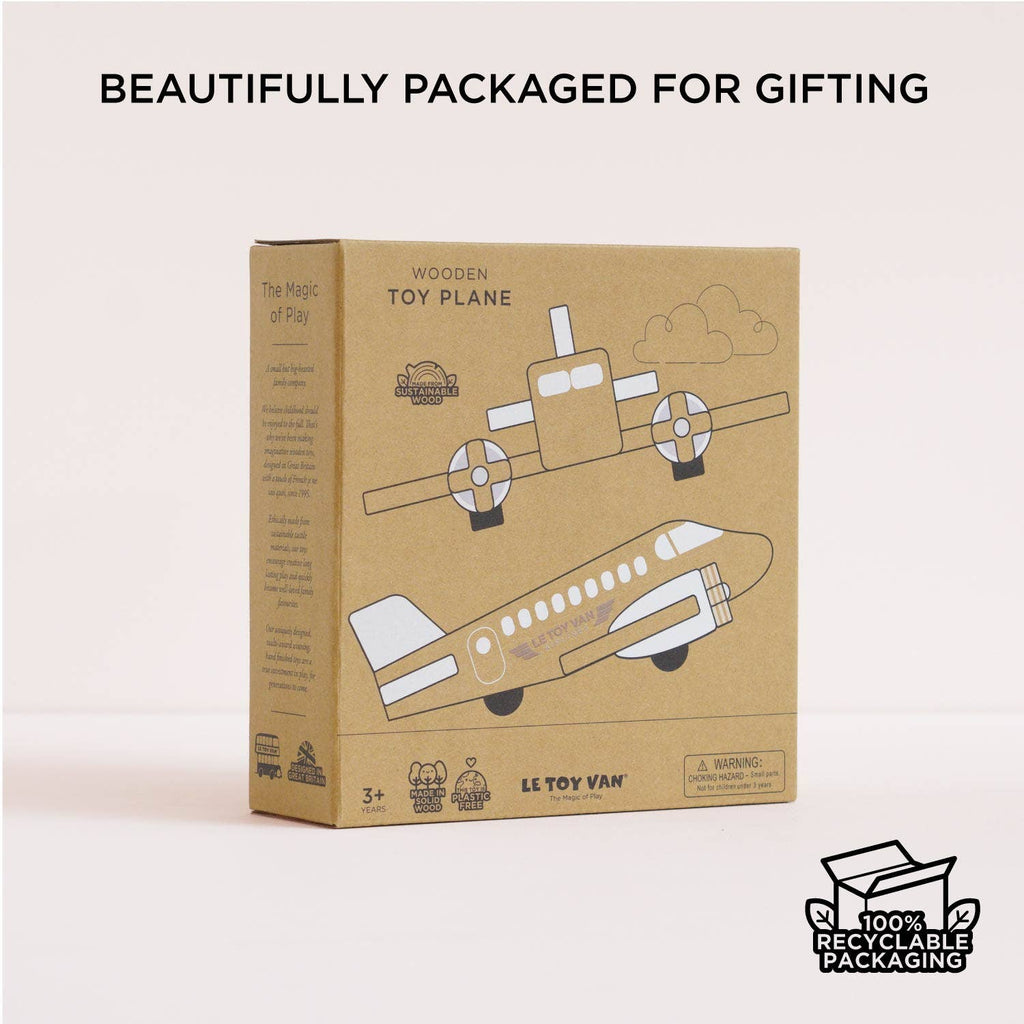 Le Toy Van - Wooden Toy Plane-Pretend Play-Posh Baby