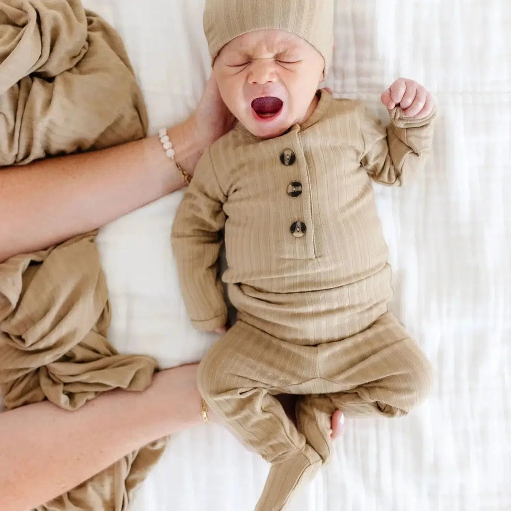 Lou Lou & Co - Top + Bottom Set - Sand-Sets-6-12M-Posh Baby