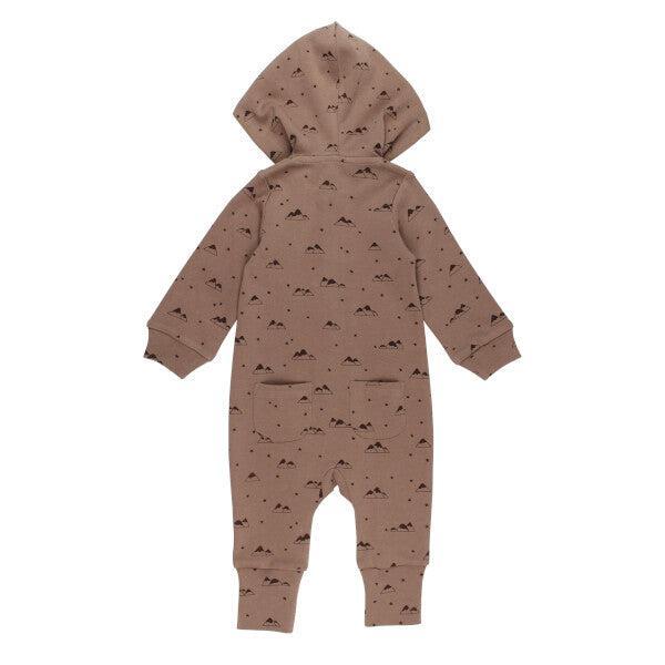 Lovedbaby - Organic Zipper Romper - Latte Mountain-Footies + Rompers (Fashion)-6-9M-Posh Baby