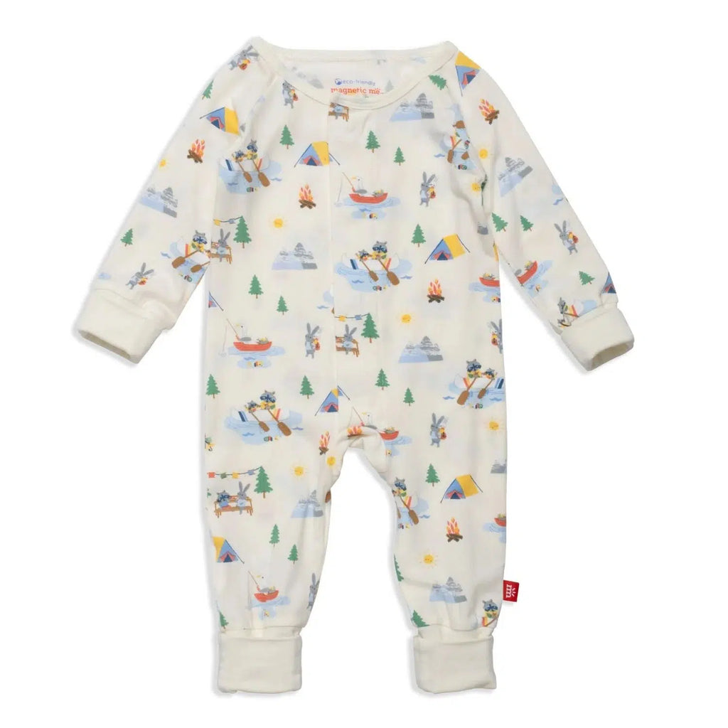 Magnetic Me - Modal Convertible Coverall - Lake You A Lot-Footies + Rompers (Basic)-0-3M-Posh Baby