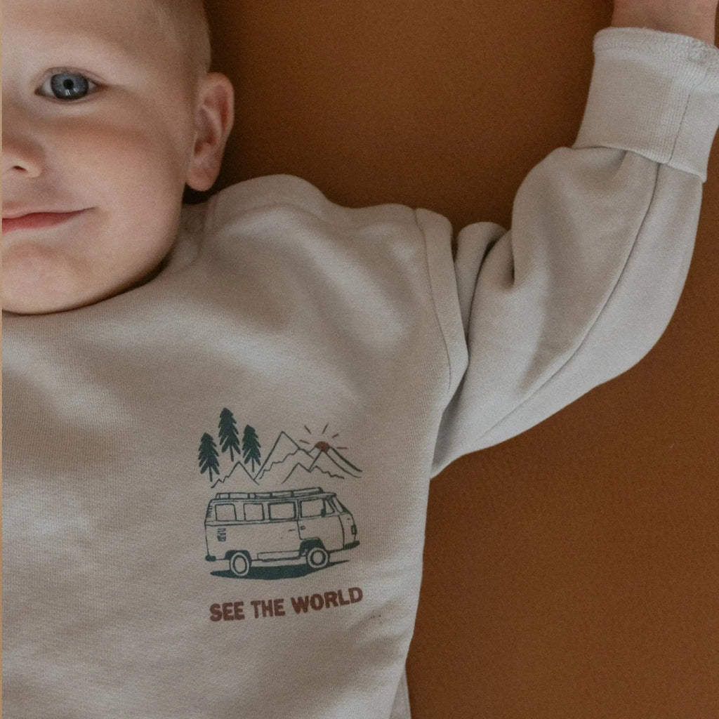 Makemake Organics - Fleece Sweatshirt - Travel-Long Sleeves-6-12M-Posh Baby